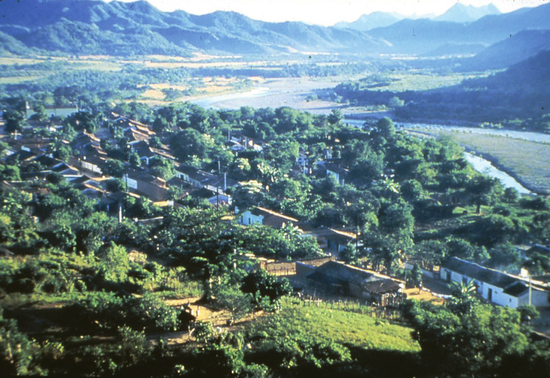 The villlage of Ajoya, located by the Rio Verde (Green River) in the foothills of the Sierra Madre.