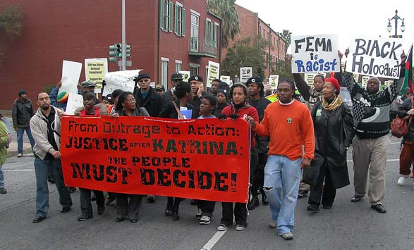 Manifestantes marchan en Nueva Orleans por la justicia