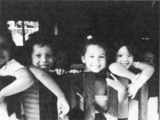 Children at a Managua child center.