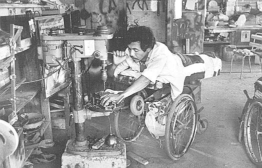 PROJIMO wheelchair builder Jaime Torres.