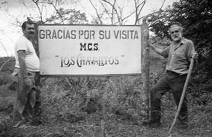 Martin Reyes and David Werner on departure from Los Chavalitos.