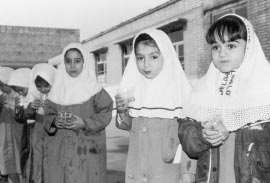 The "health scouts" in a girls' primary school in Isfahan had a strong sense of the importance of sharing and helping one another as the fountation for health.