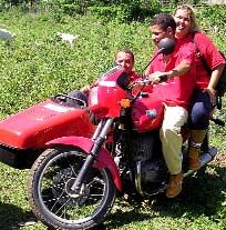 The CBR program has three motorcycles with side cars, supplied by Handicap International Belgium. They are used for trainers and supervisors to visit the rural areas where the Activistas work.