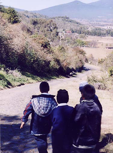 Another problem is the long steep rocky dirt road from Magali’s home to the school.