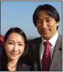 Mika Tsutsumi (left) and Ryushei Kawada (right).