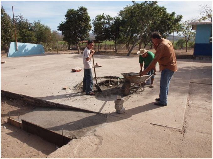 To make the play-area and classroom wheelchair accessible, the rehab team and school staff organized a volunteer town project to build the necessary ramps.