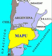Map of the original Mapuche Nation, including areas of both Chile and Argentina, to which the native people hope to reclaim sovereignty.
