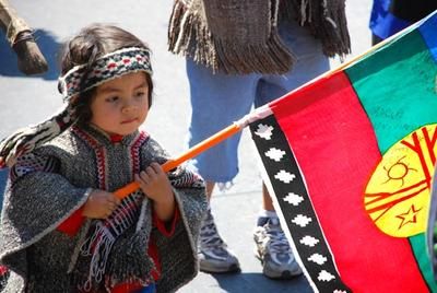 This child proudly joins a protest to defend the rights of nature.