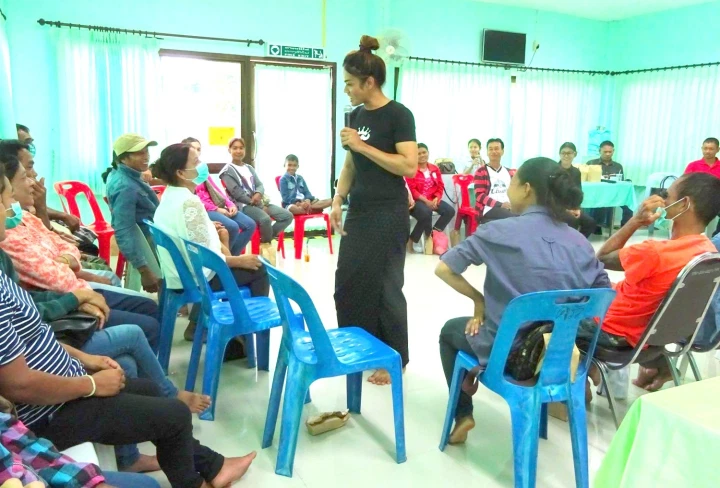 The Self-help group of PLWHA (Persons living with HIV-AIDS), skillfully led by Cherry, a transgender facilitator.