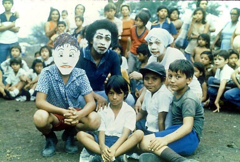 19. After the children are all vaccinated, the narrator asks the audience 'Will these children get sick with measles now?' 'No!' shouts the crowd. 'Why not?' asks the narrator. 'Because they all got vaccinated!' the audience shouts back.